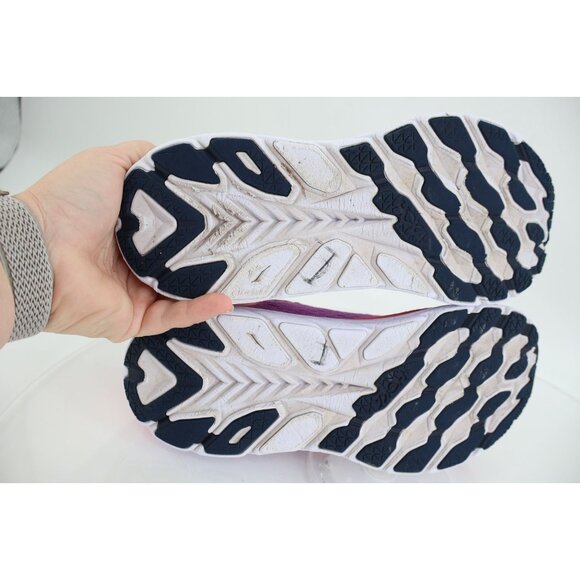 Hoka One One Clifton 8 Womens Grape Wine Beautyberry Running Shoes Size 9.5 B - Picture 8 of 13